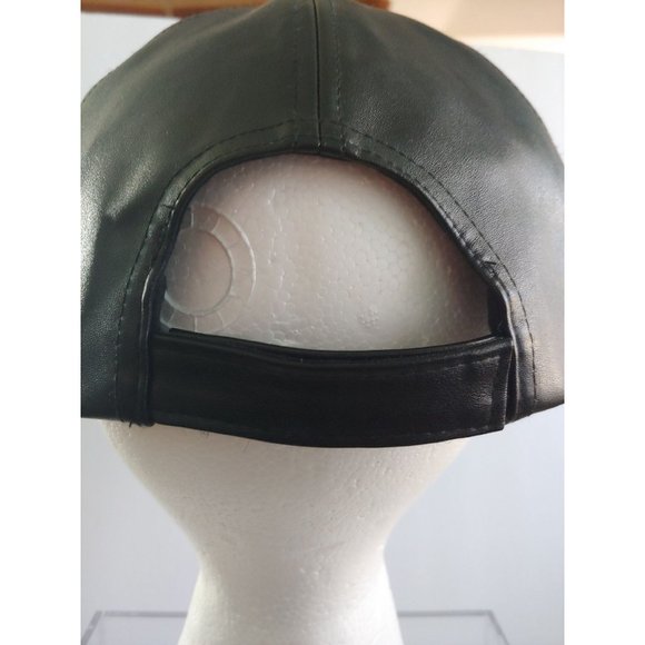 Woman's Hat Black Baseball Cap Pre-Owned Adjustable Strap - Picture 6 of 12